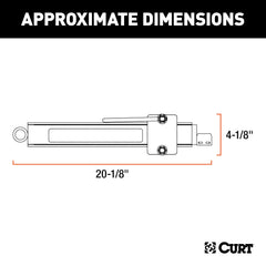CURT sway control kit with weld-on tab provides versatile ball-mount compatibility.