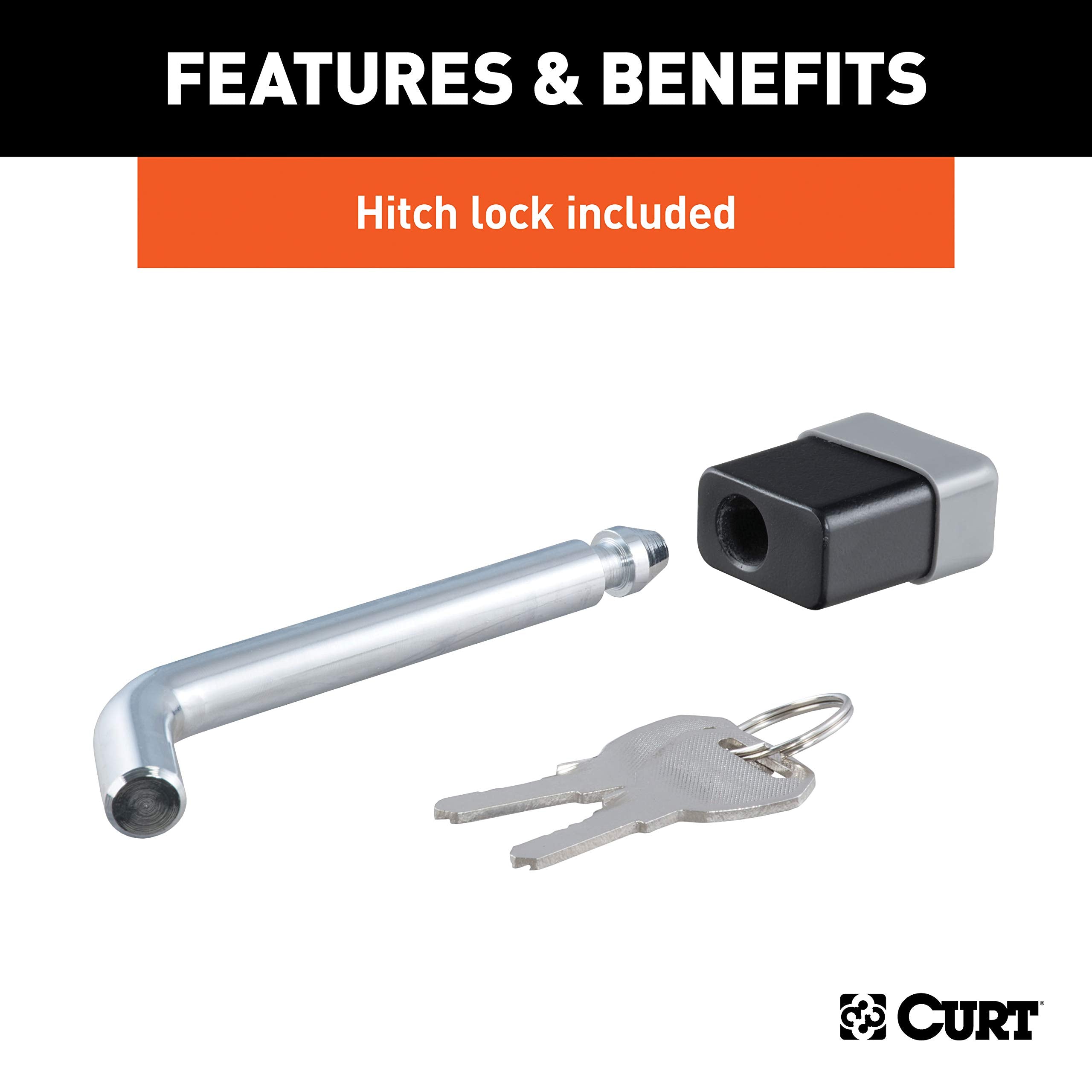 CURT watertight dust cap protects internal components when not in use.