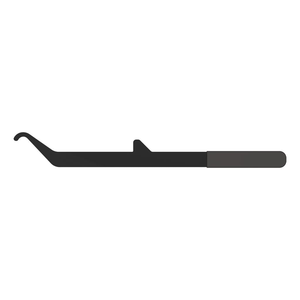 CURT TruTrack lift handle eases spring bar installation for the weight distribution system.