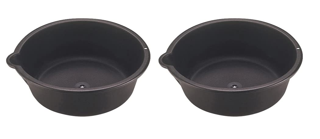 Custom Accessories 31118 oil drain pan with pouring spout for clean oil changes.