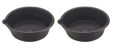 Custom Accessories 31118 oil drain pan with pouring spout for clean oil changes.