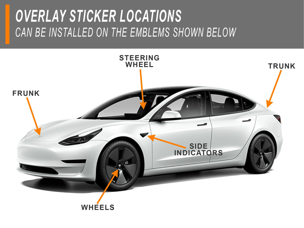 Custom Cut Graphics side indicator overlay adds subtle chrome detail and removable design