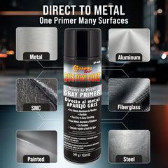 Custom Shop 1K High Build Primer Spray Paint application nozzle closeup enables smooth even coverage