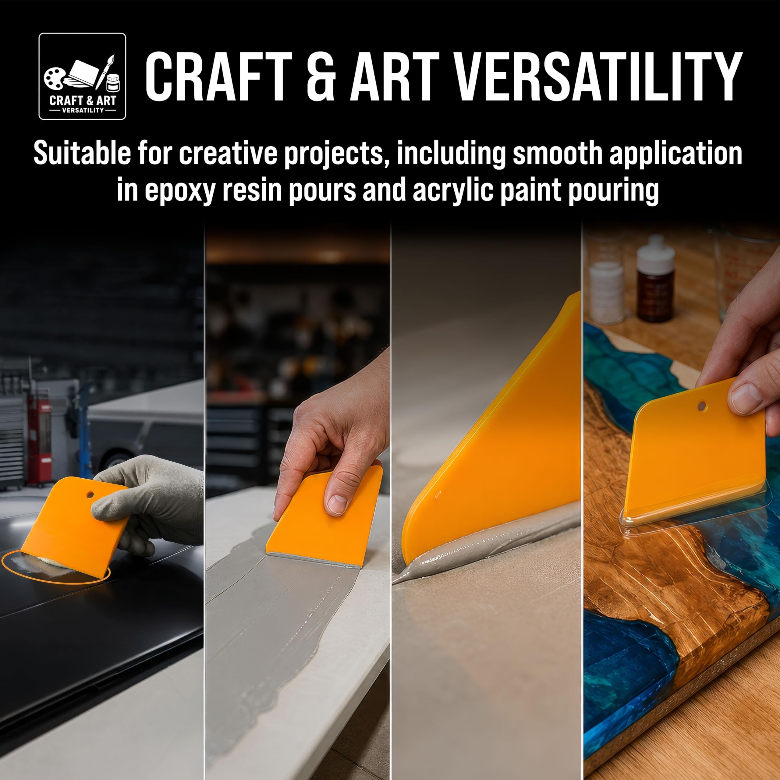 Custom Shop craft spreader for epoxy pours and painting projects.