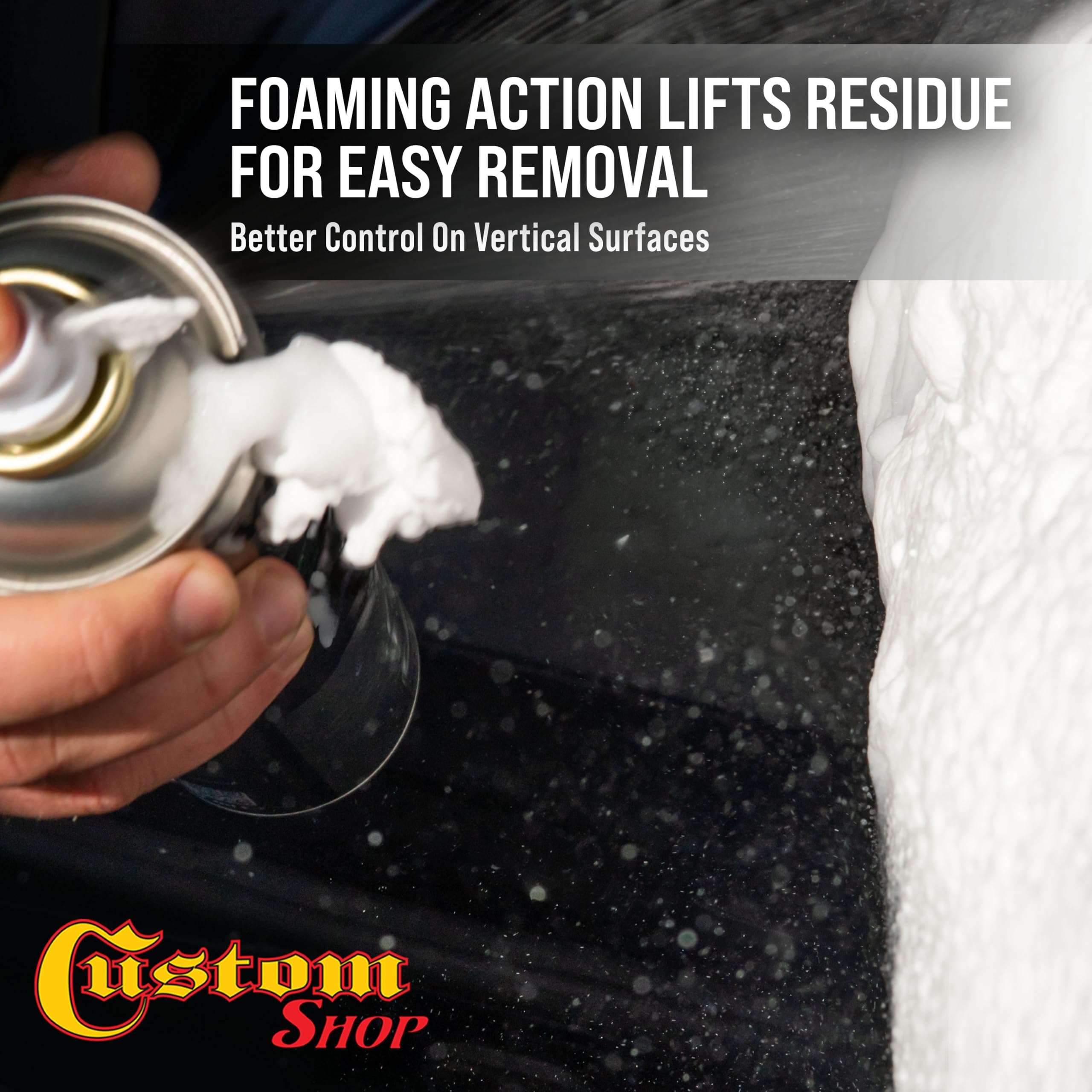 Custom Shop Flat Fan Nozzle ensures even coverage on vertical surfaces