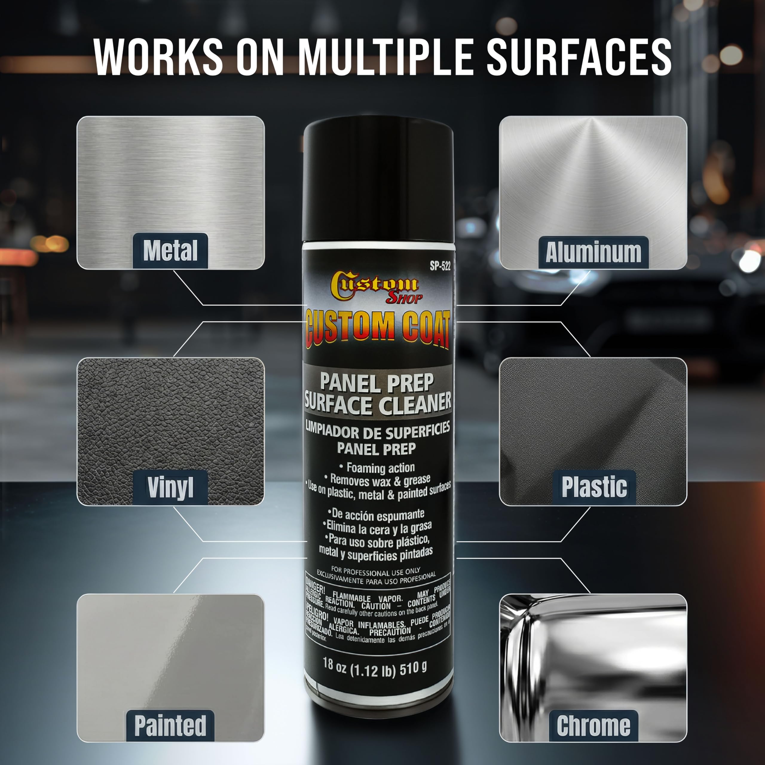 Custom Shop Grease Remover targets adhesive residue for clean prep before painting