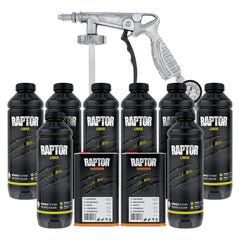 Custom Shop Raptor bedliner application close-up revealing even texture and strong adhesion.
