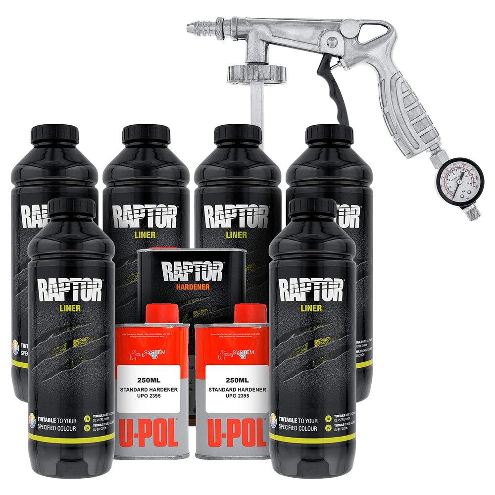 Custom Shop Raptor spray gun with regulator for precise bedliner application