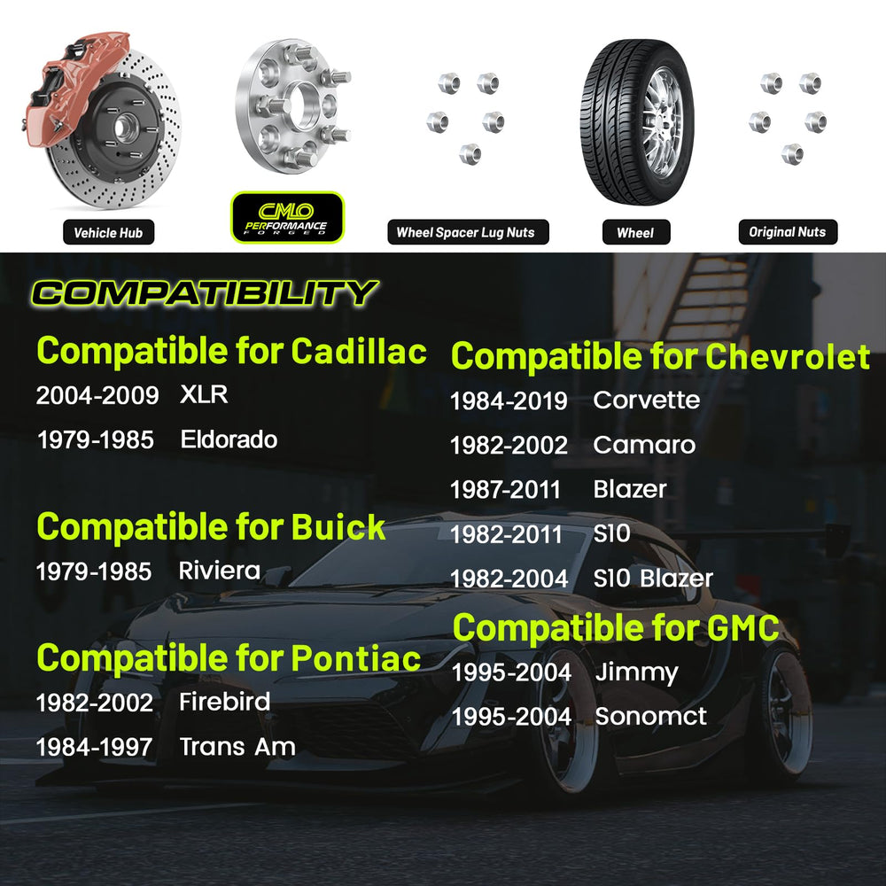Customadeonly 5x4-75 bolt pattern spacer ready for Camaro fitment