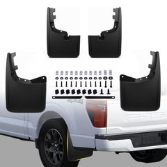 Cusvivid Ford F-150 mud flaps front-left fit protect chassis from splashes.