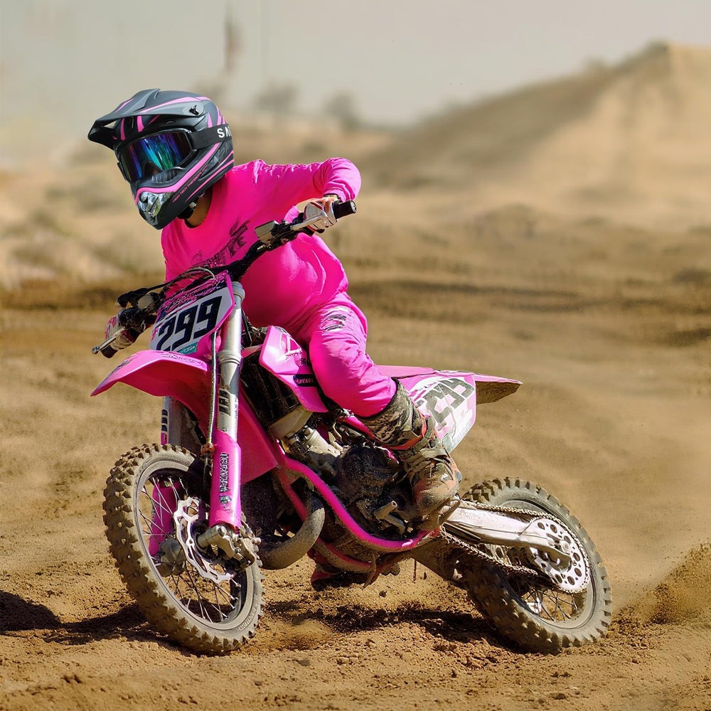 CUTEY pink helmet washable lining to stay fresh