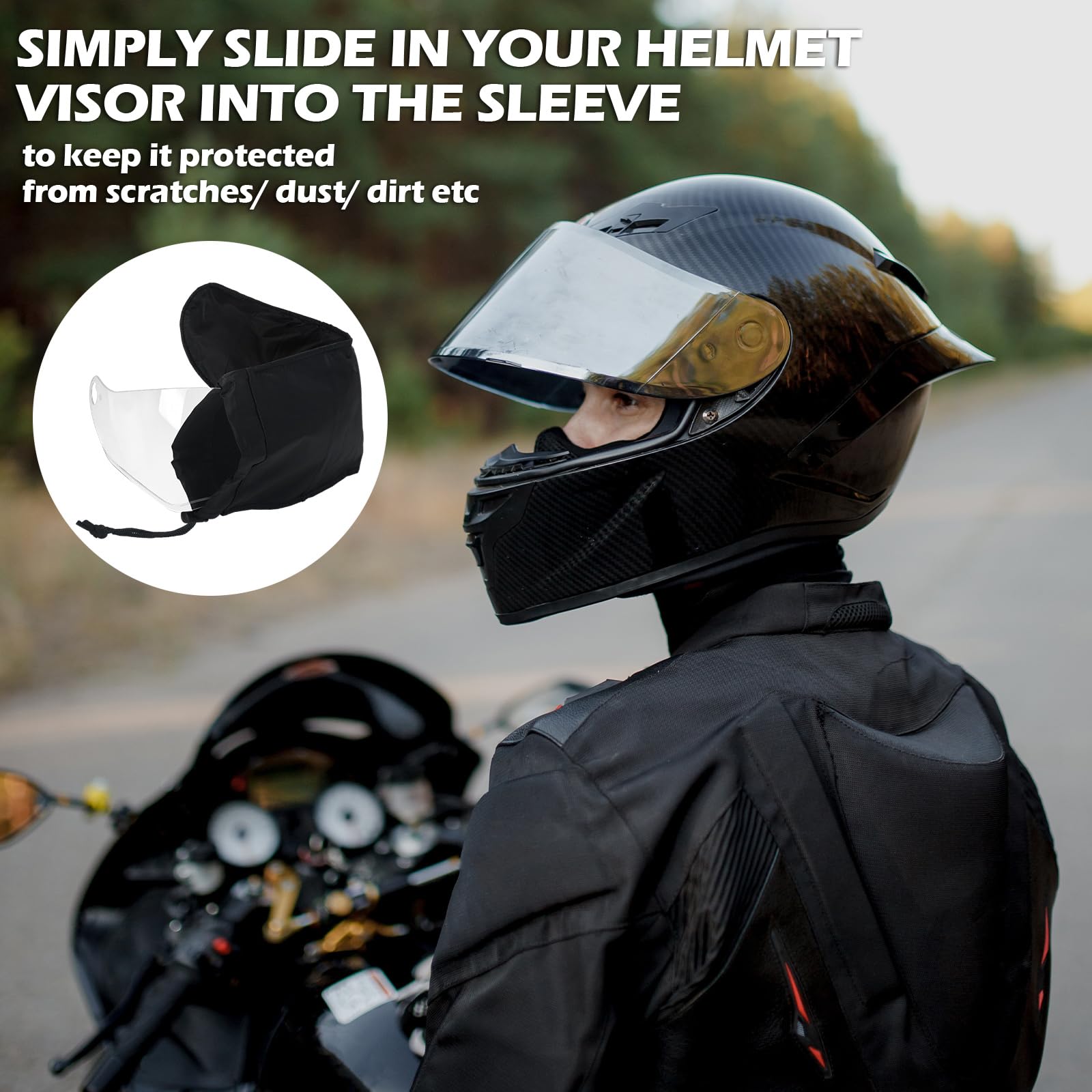 Cutecrop visor bag with soft fleece lining cushions and prevents scratches.