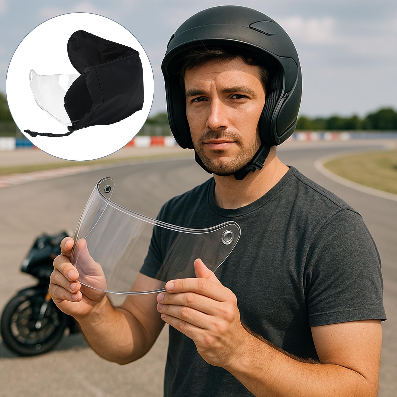 Cutecrop visor bag easy to clean by hand or machine wash.