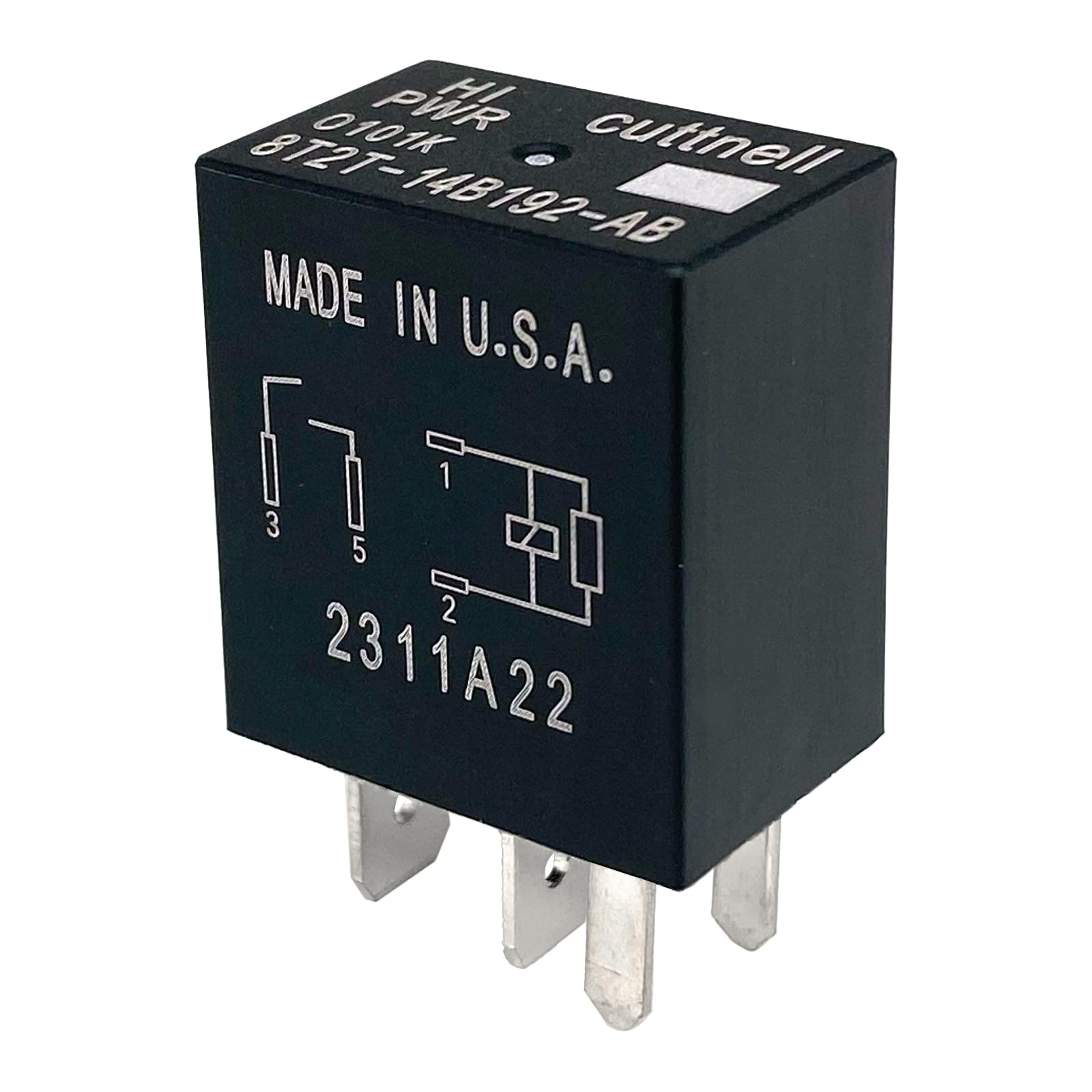 Cuttnell 8T2T-14B192-AB relay side detail for quick plug-in