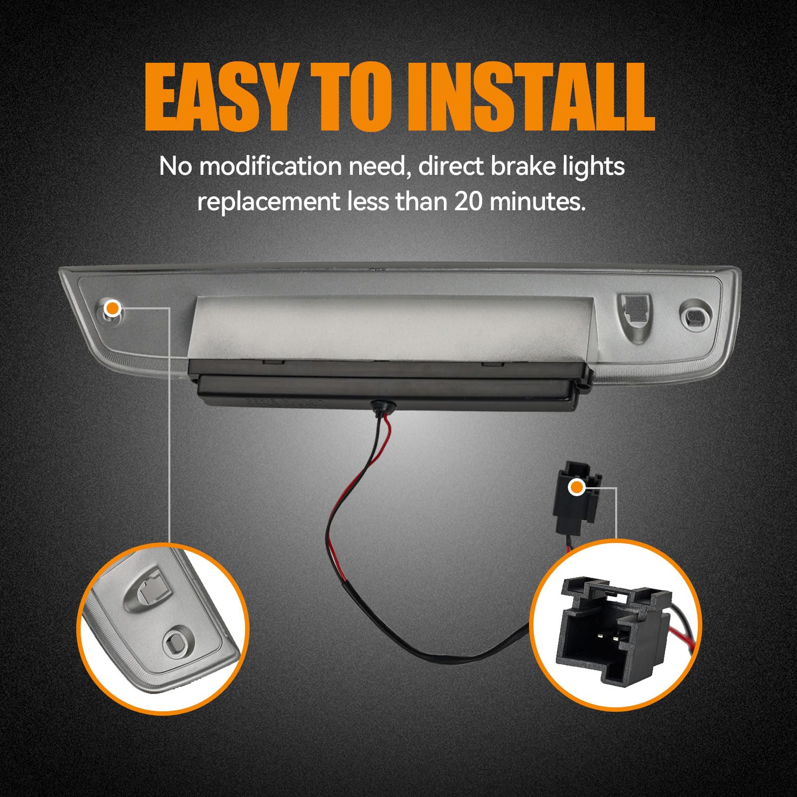 Cxdar high-mount LED brake light delivers bright rear warning