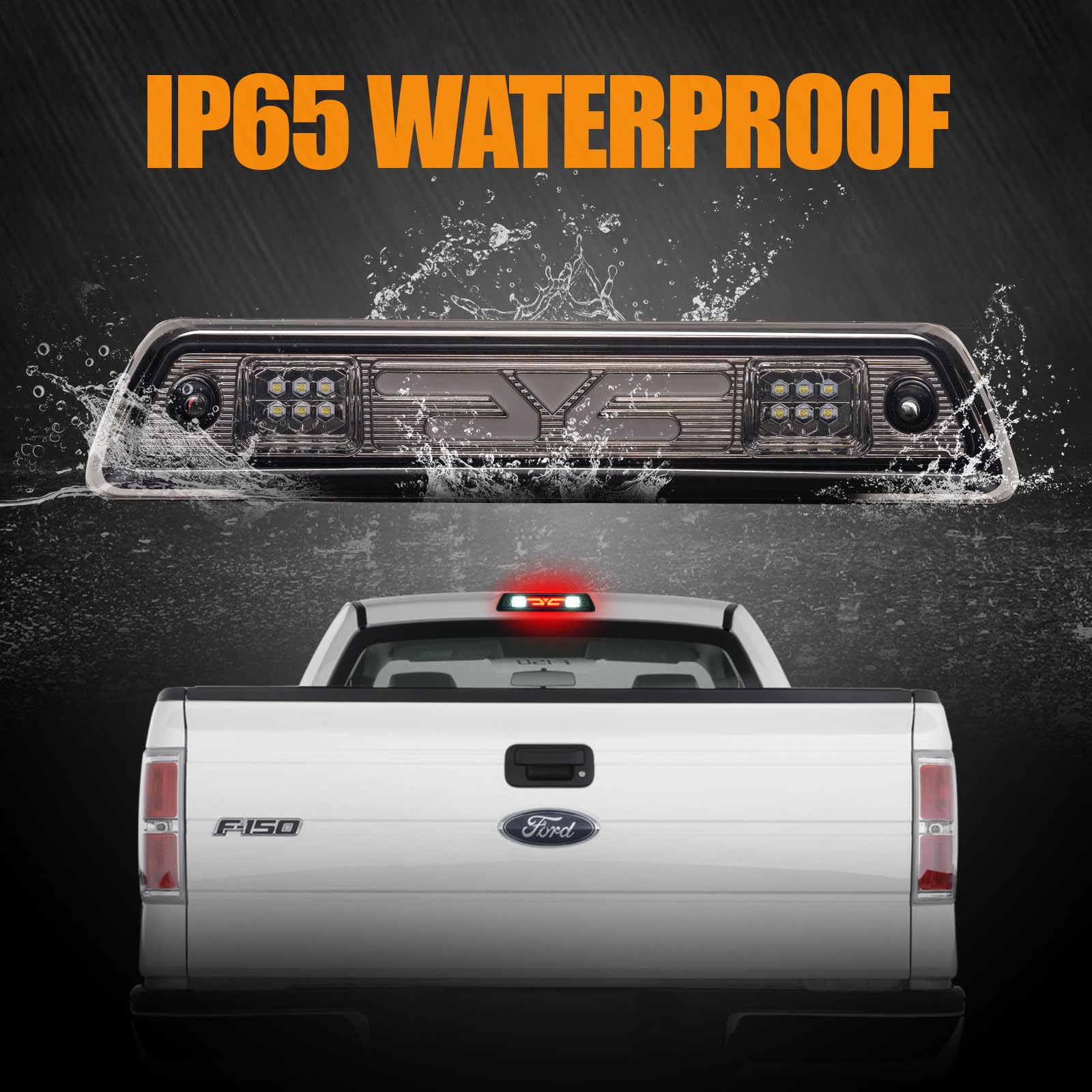 Cxdar IP65 waterproof brake light withstands rain and snow