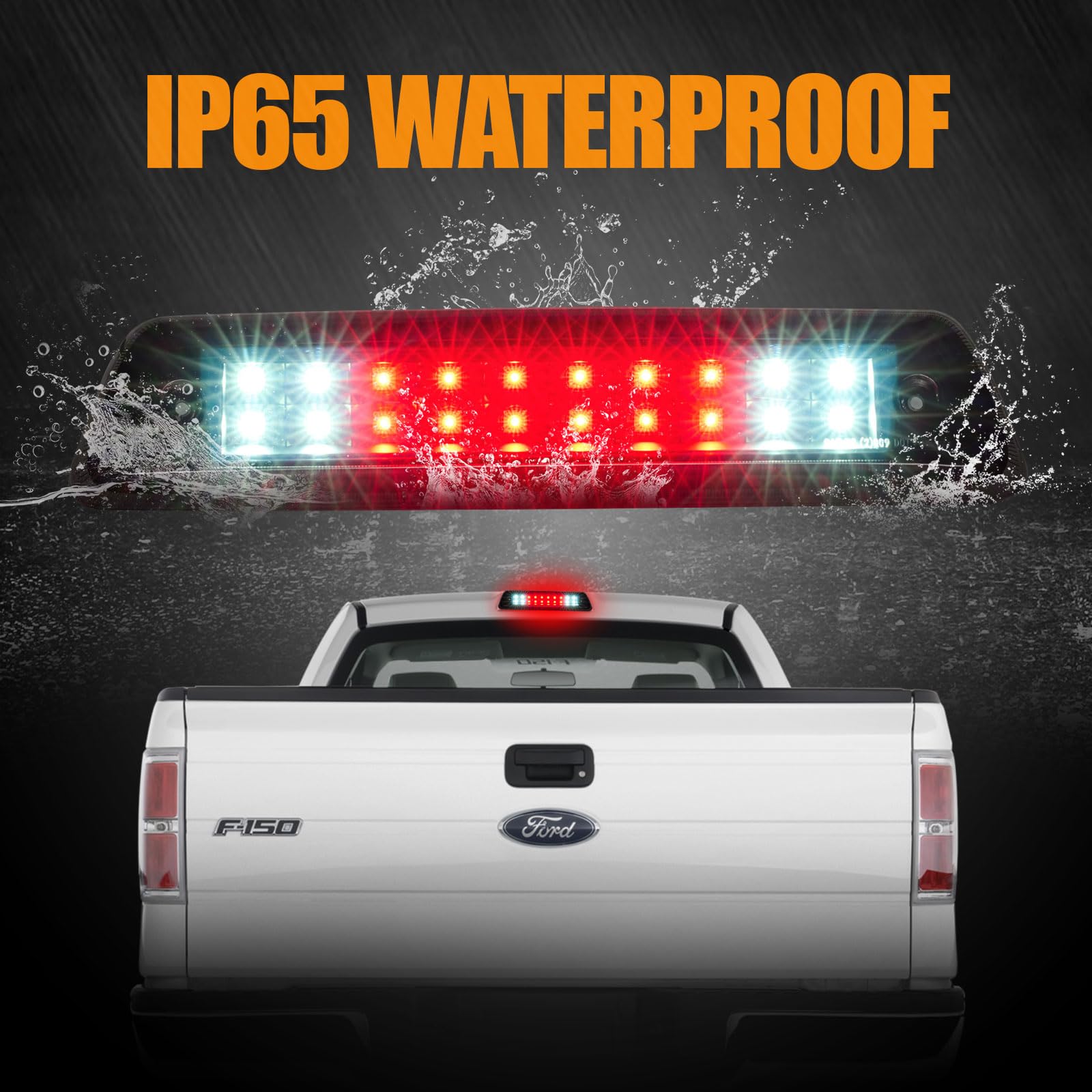Cxdar IP65 waterproof lens and ABS housing withstand weather.