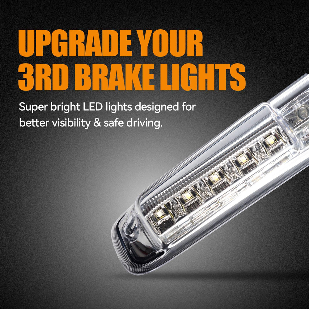 CXDAR LED brake light with eight red LEDs for bright stop indication.