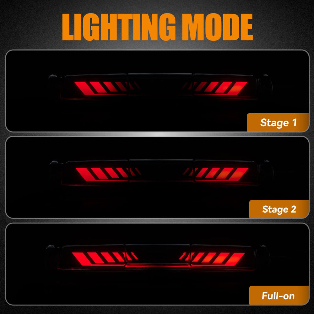 Cxdar LED Time Tunnel sequential bar signals with a dynamic braking pattern