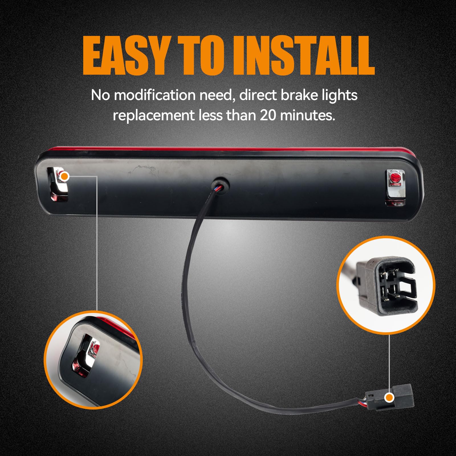 Cxdar plug-and-play installation for quick, tool-free fit.