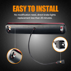 Cxdar plug-and-play installation for quick, tool-free fit.