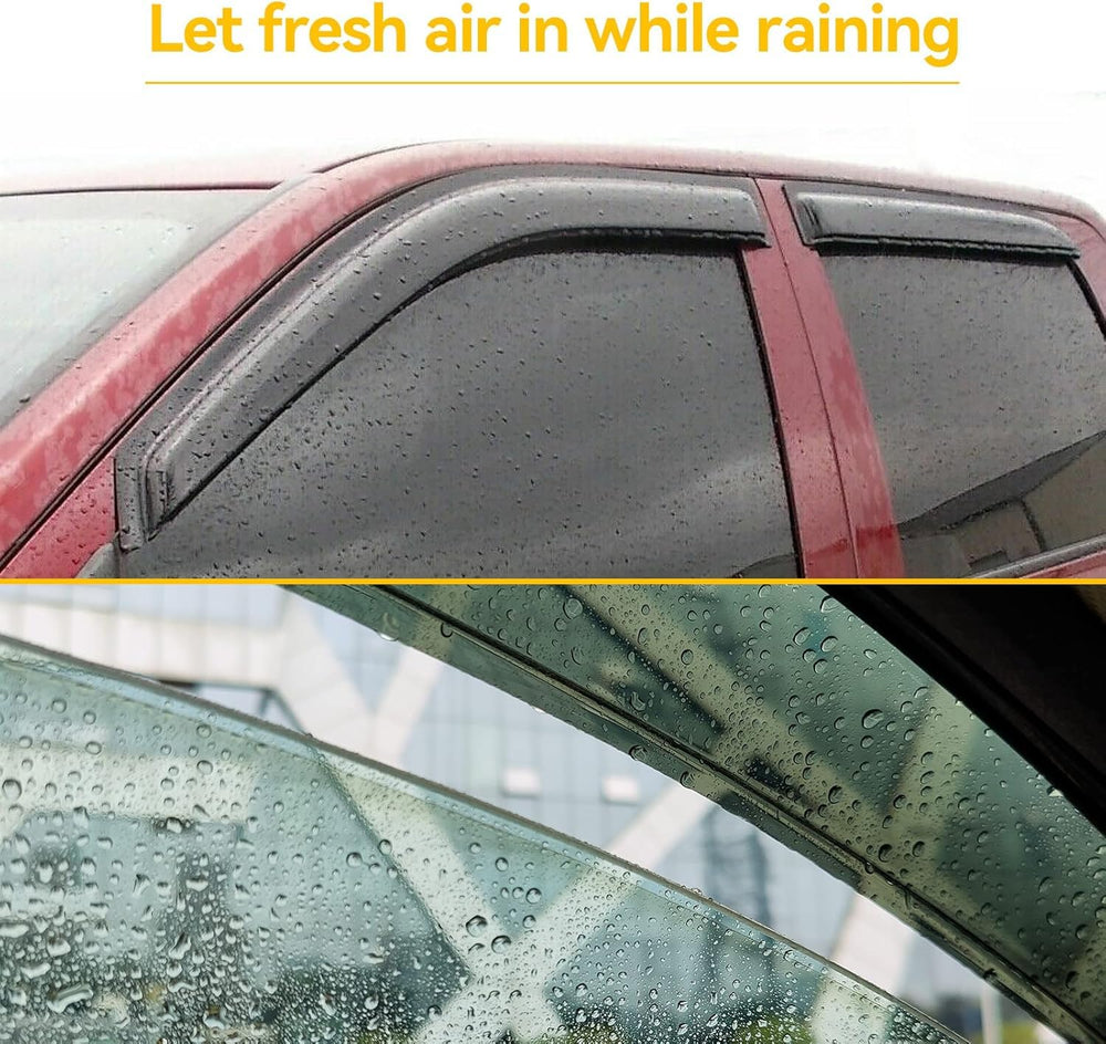 Cxdar premium acrylic rain guard resists UV and scratches for long-lasting clarity.