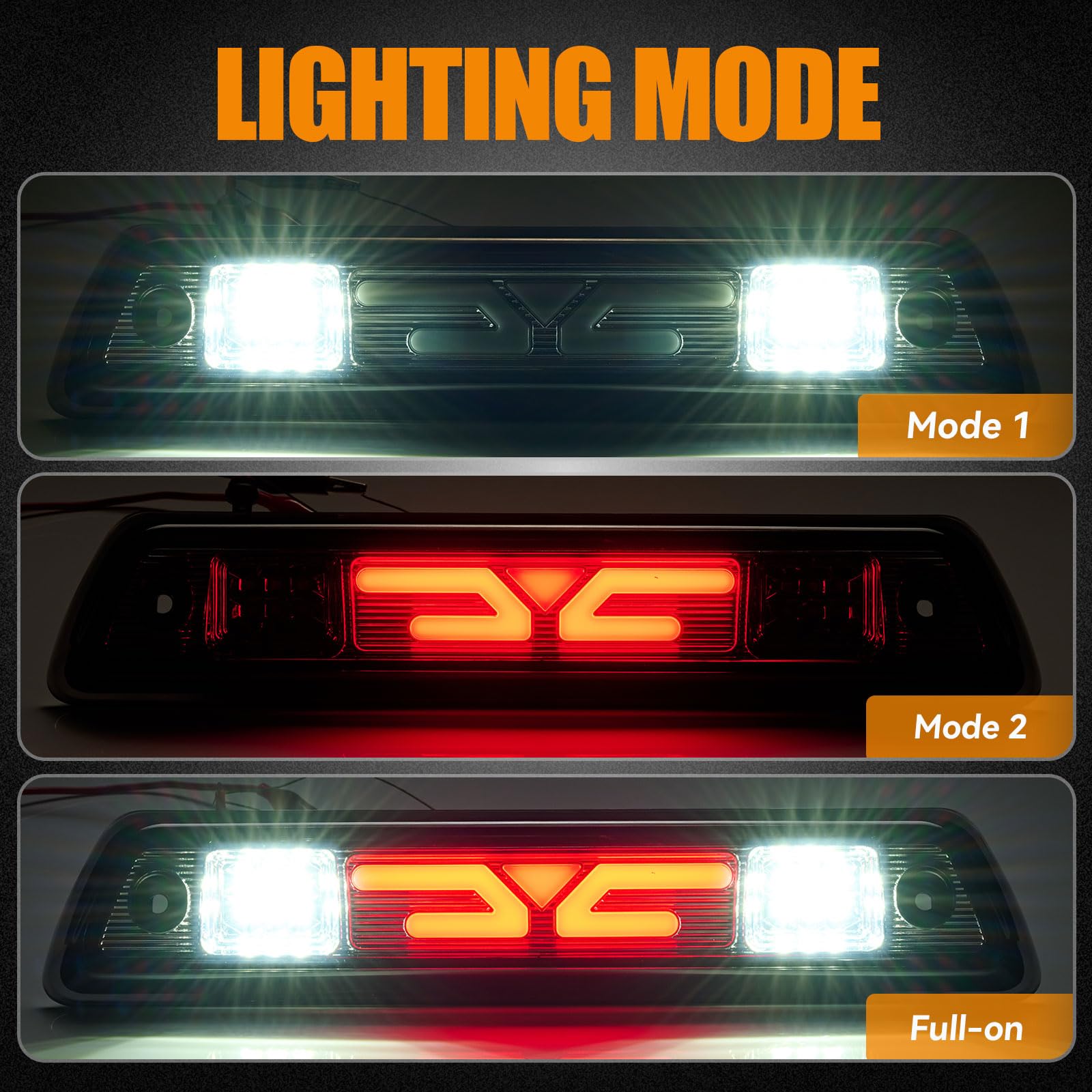 Cxdar rear center roof lamp for Lincoln Mark LT signals clearly