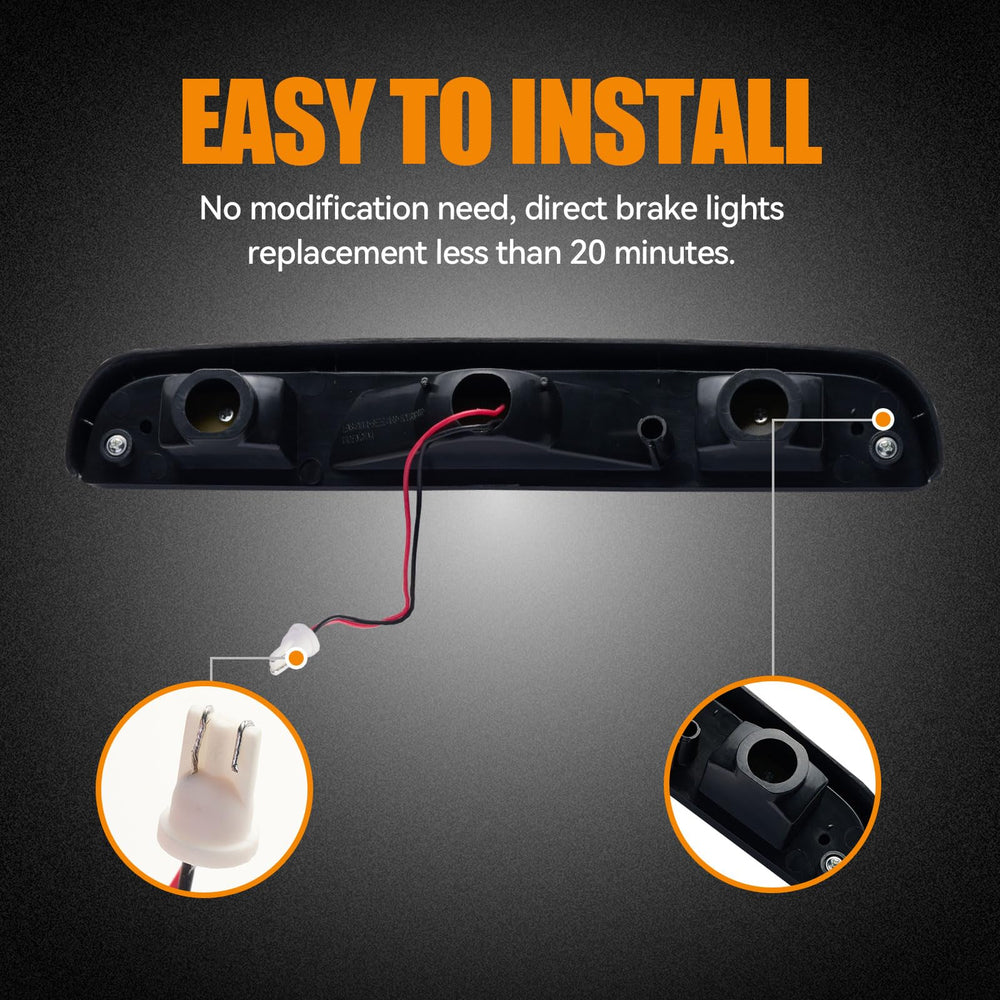 Cxdar third brake light LED ABS housing shows rugged, weather-ready construction.