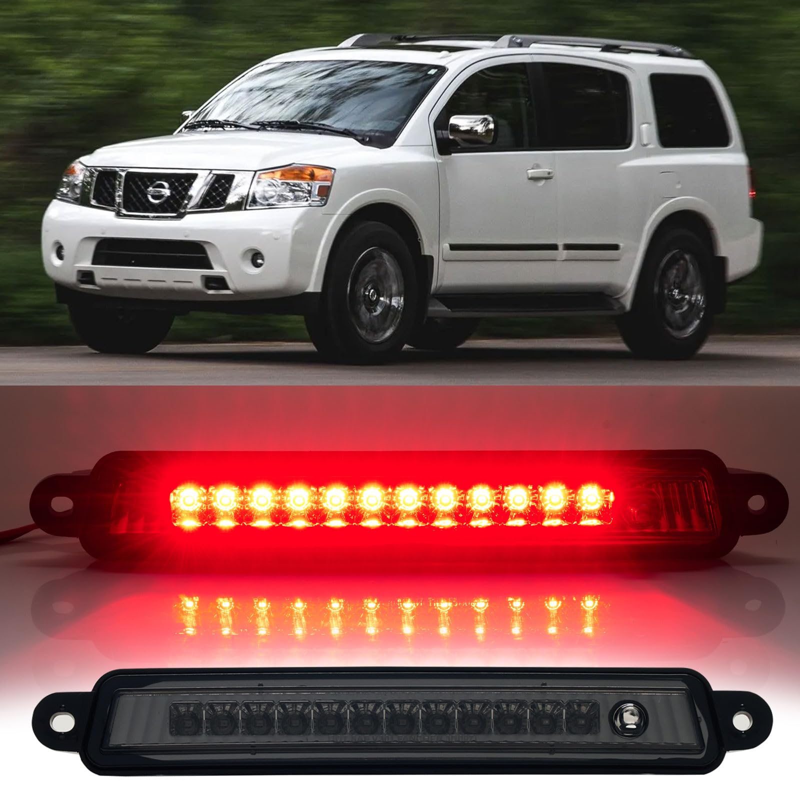 Cxdar Third Brake Light LED for Armada enhances rear visibility.