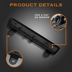 Cxdar 3rd brake light LED close-up shows durable PC lens and clear illumination.