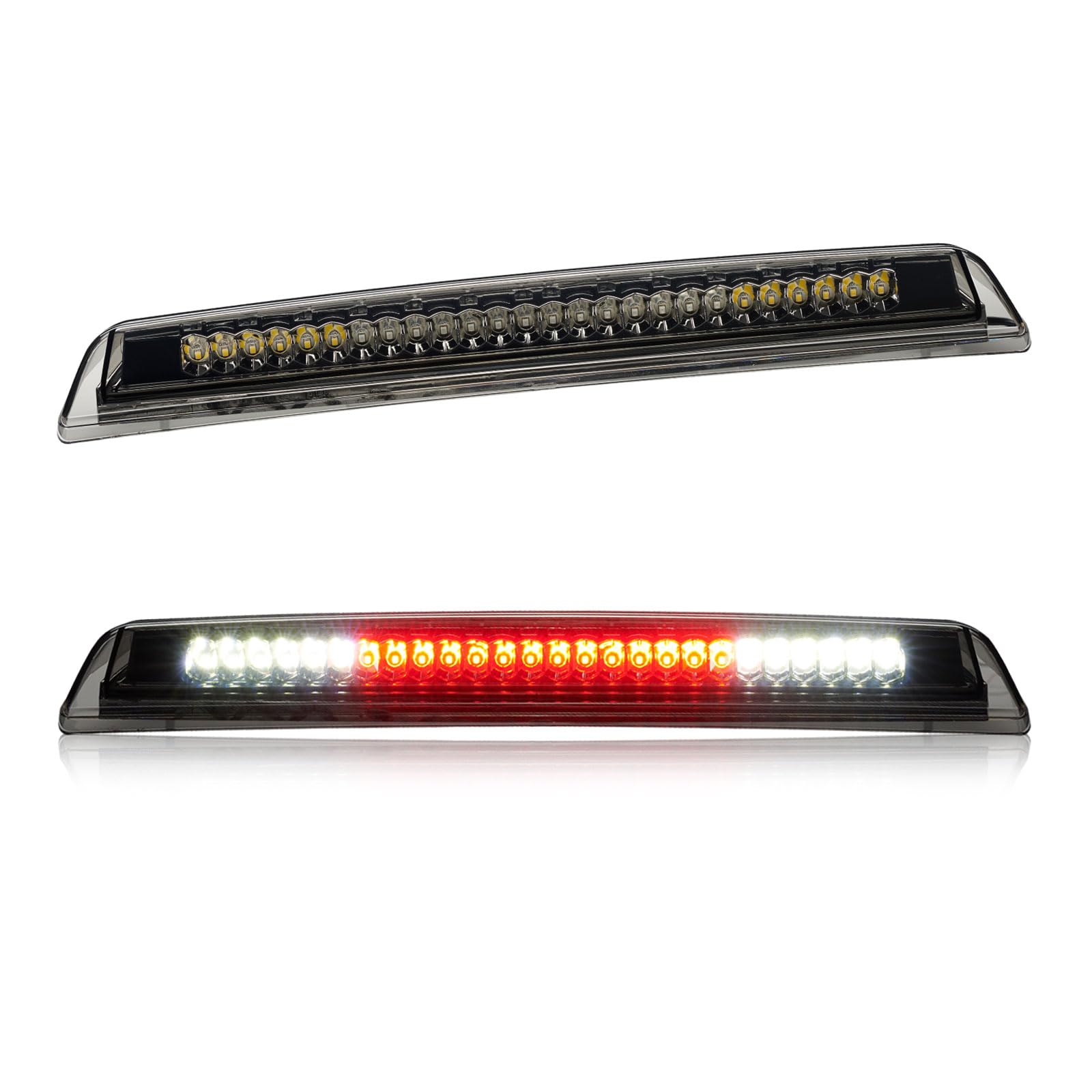 Cxdar third brake light installed on Nissan Frontier and Titan for improved rear signaling.
