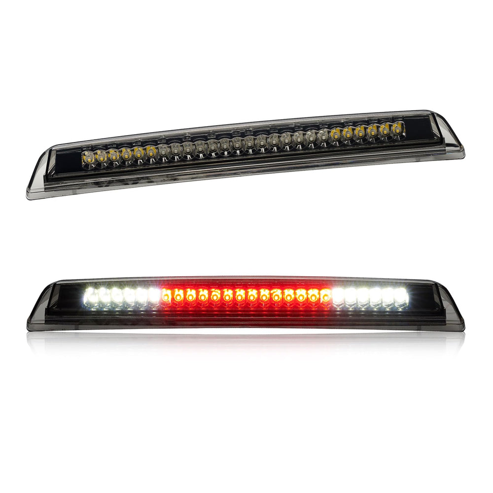 Cxdar third brake light installed on Nissan Frontier and Titan for improved rear signaling.