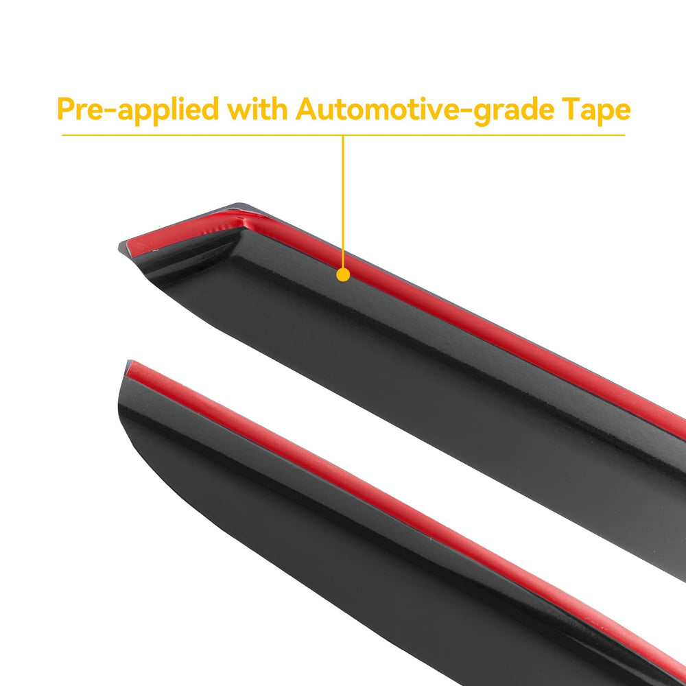 Cxdar Tundra out-channel visor rear right double cab shields interior from spray.