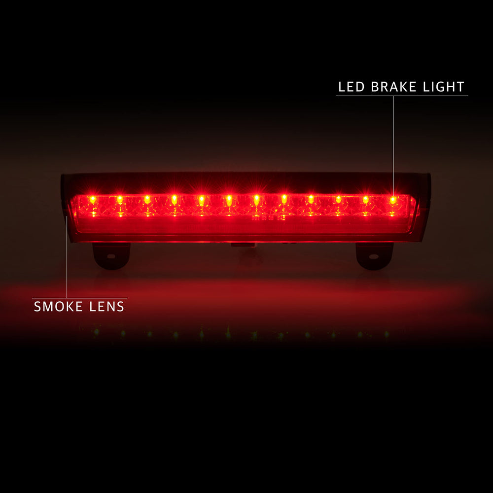 Cxdar 12-LED brake light detail highlights high brightness and long life.