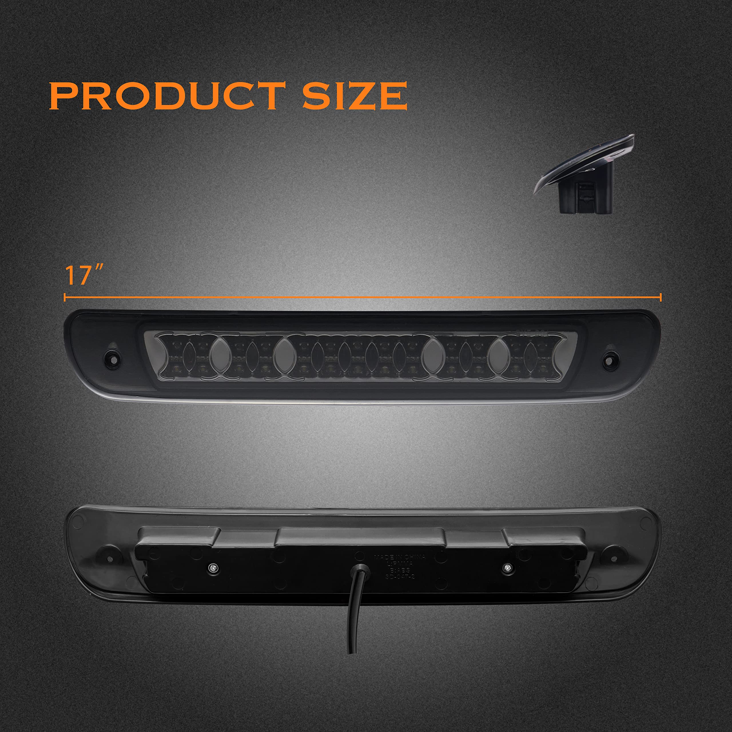 Cxdar waterproof brake light with IP65 protection for harsh weather