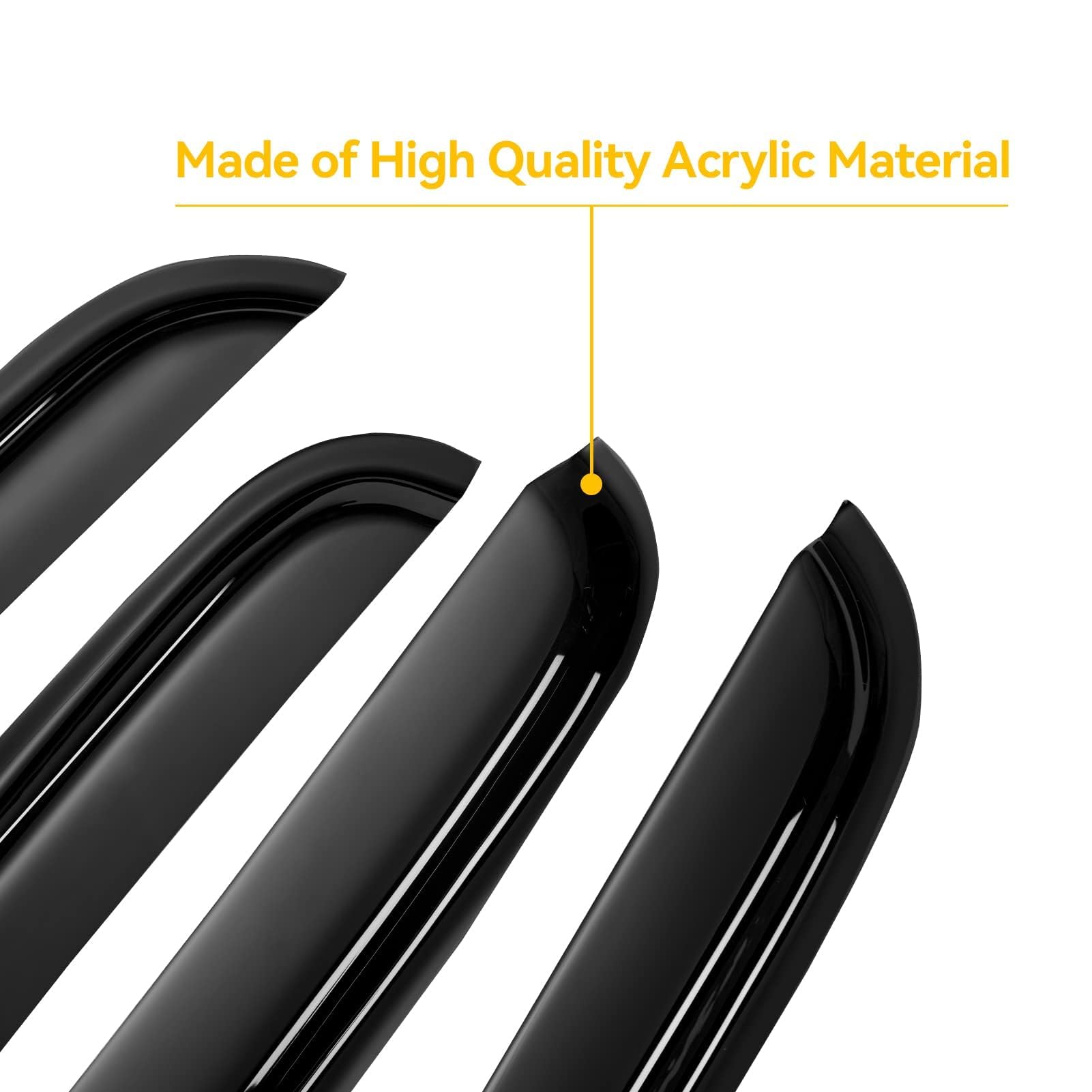 Cxdar rain guard for rear-left visor, protects upholstery during venting