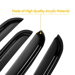 Cxdar rain guard for rear-left visor, protects upholstery during venting