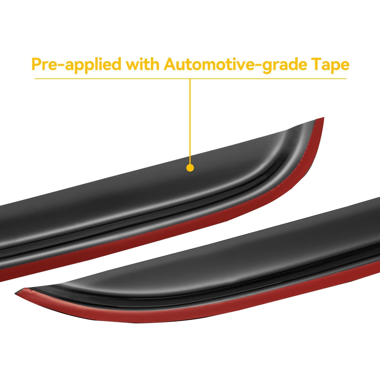 Cxdar rain guard for rear-right visor, improves cabin airflow