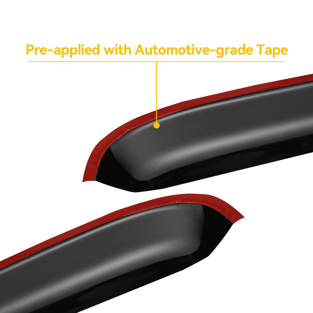 Cxdar vent deflectors for 2004 F-150 Heritage with tinted, durable acrylic.