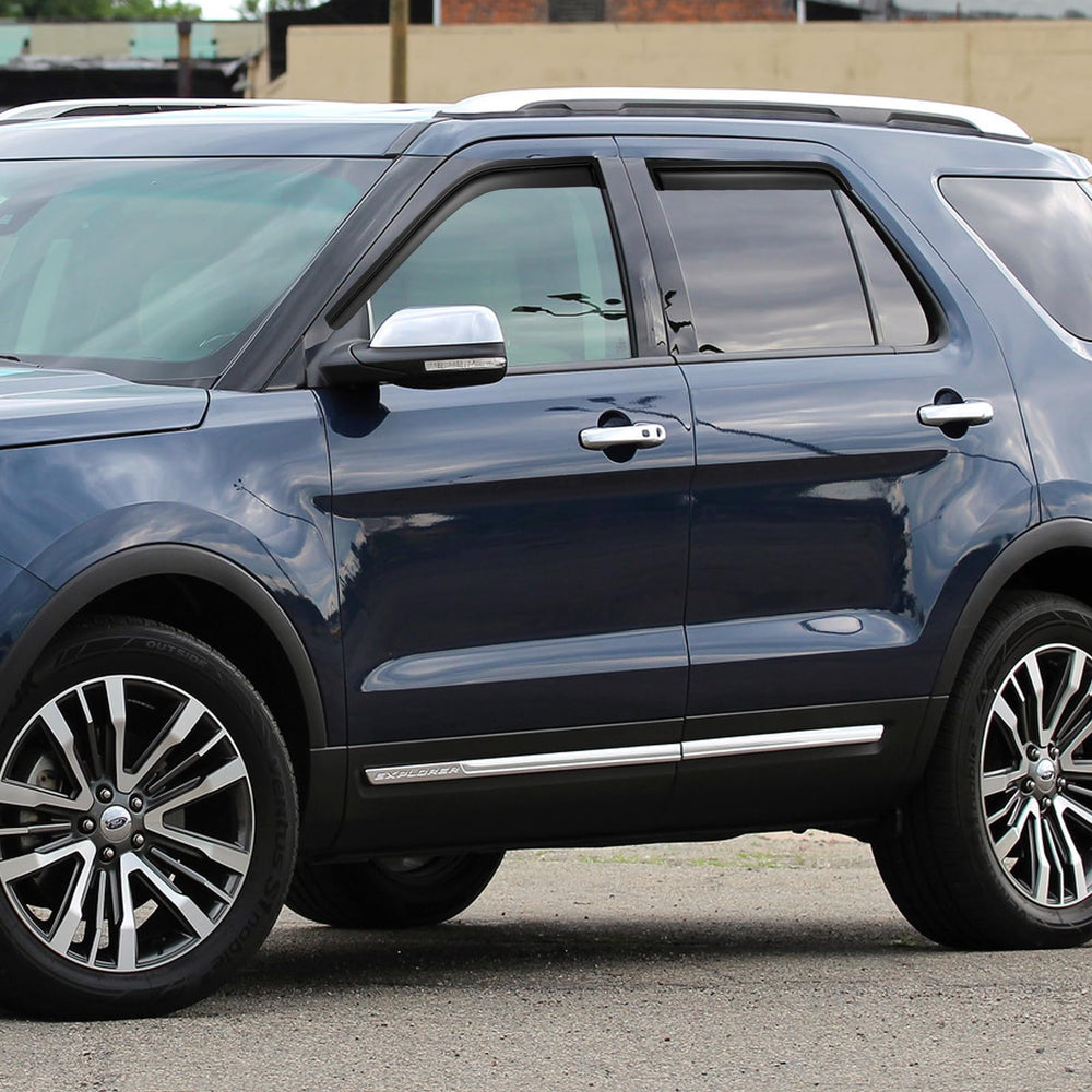 Cxdar Explorer side vents rain guards maintaining ventilation during rain