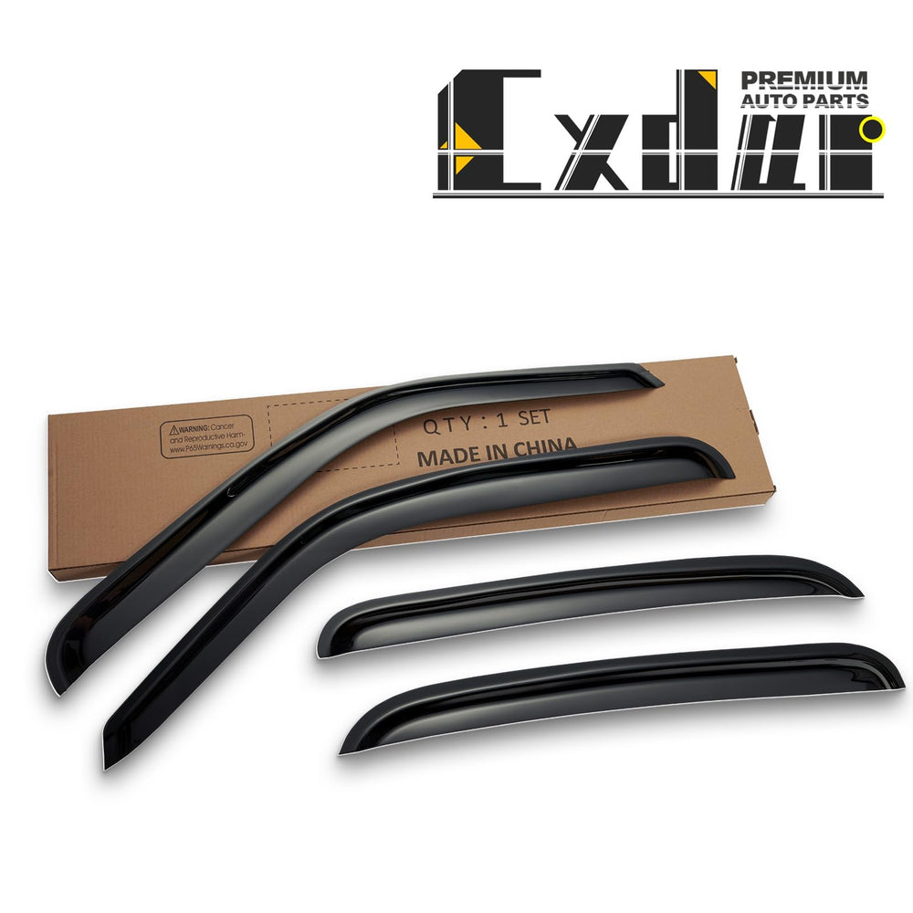 Cxdar rain guards packaging and tape-on installation process