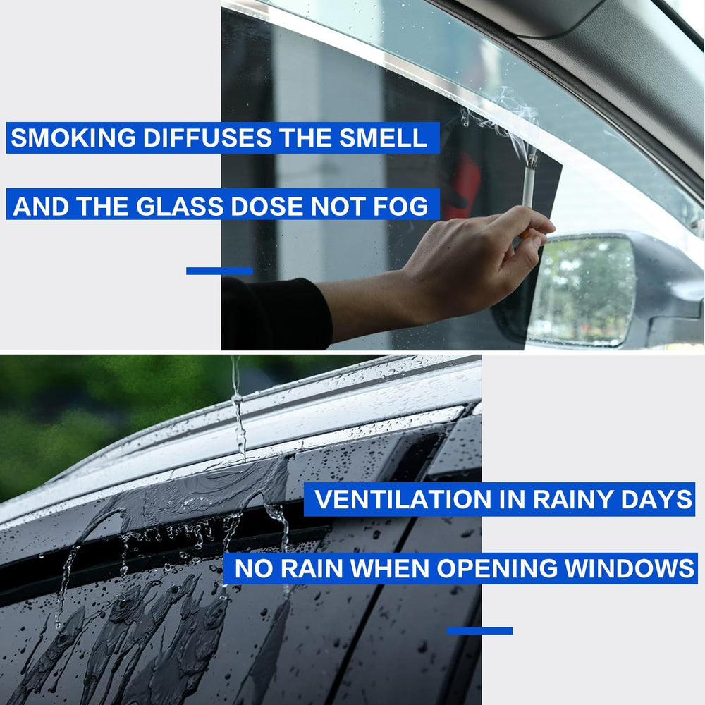 Cxdar tinted acrylic rain guard showcases UV resistance and durability.