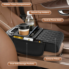 Cxprctpu armrest cushion provides cloud-like comfort for long drives.