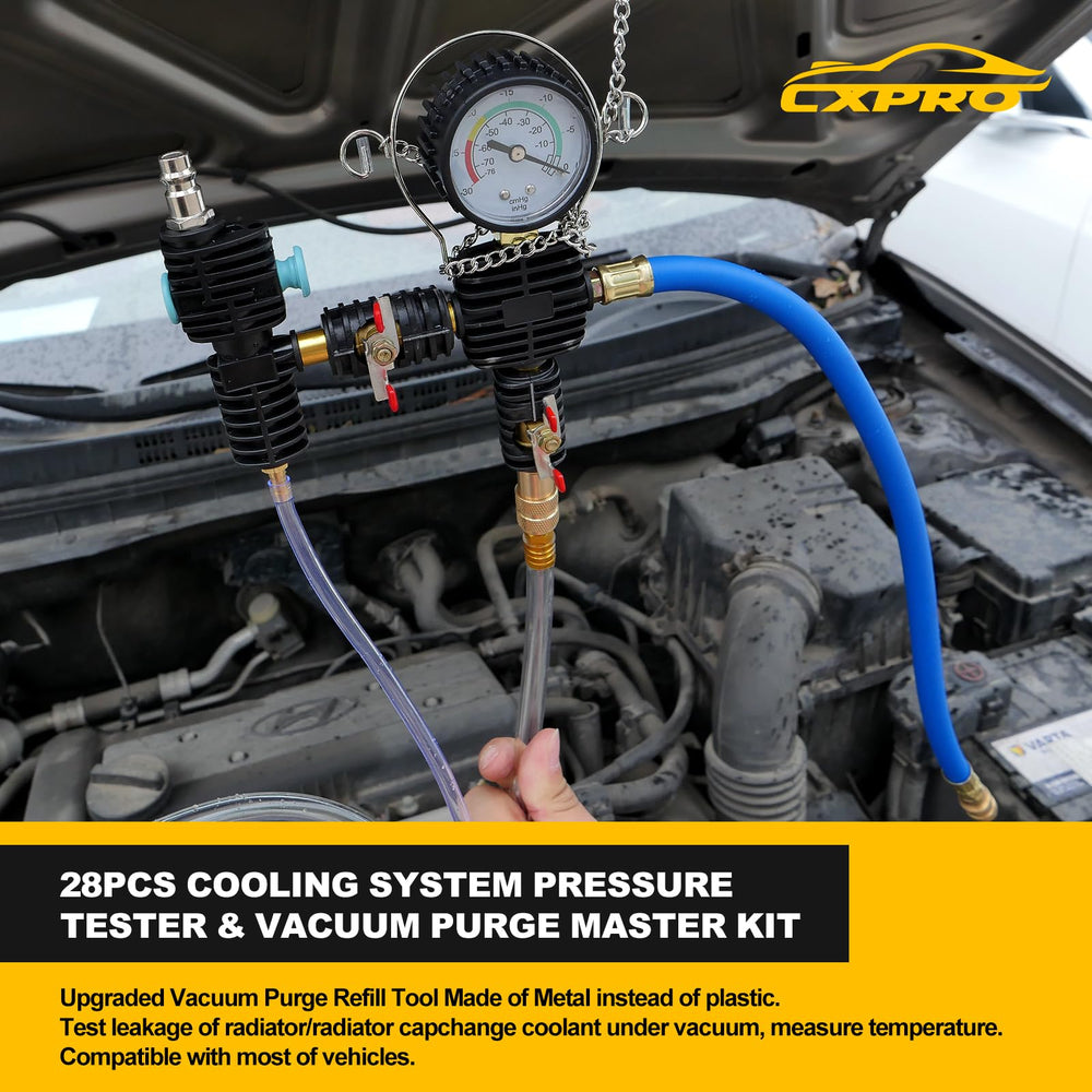 CXPRO storage case and tools organized for DIY cooling tasks.
