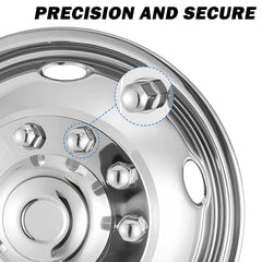 CXRCY Ford F-350 17in rear-left wheel simulator showing corrosion-resistant surface