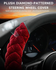 Stitch detail on Cxtiy burgundy cover shows flat-seam finish and durability.