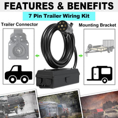 CXTM 7-way junction box close-up shows durable housing for secure connections