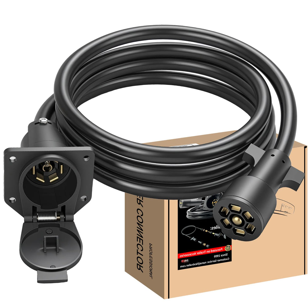 CXTM brand 7 way trailer extension cord image highlights