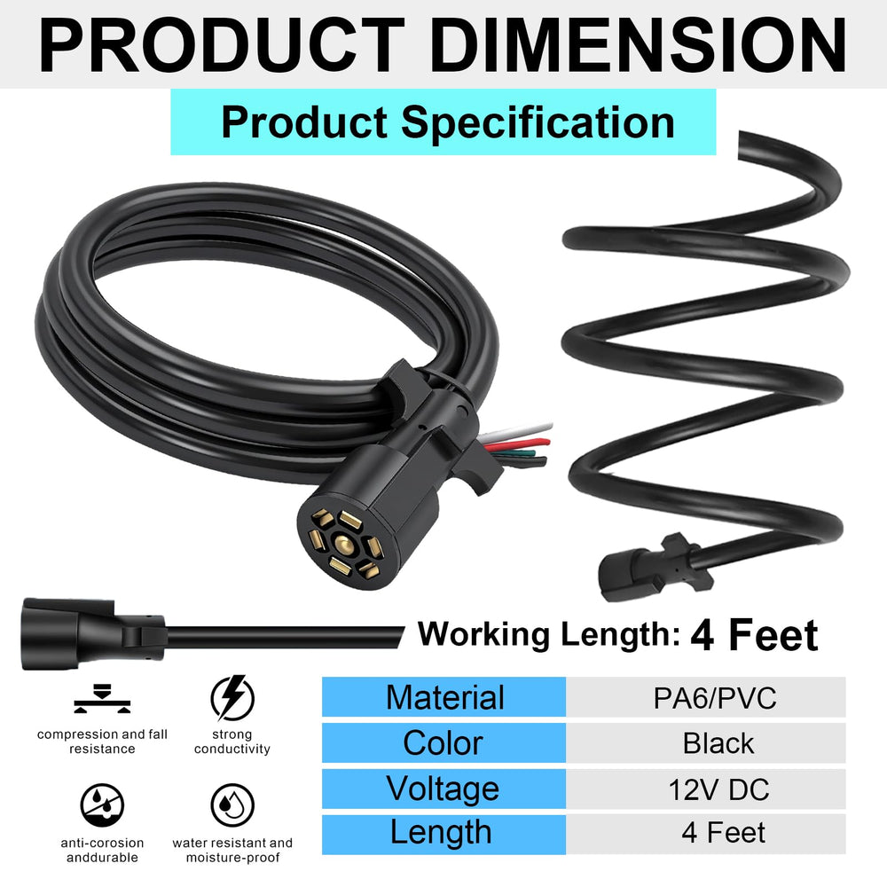 CXTM easy-install trailer wiring harness for quick on-site setup.