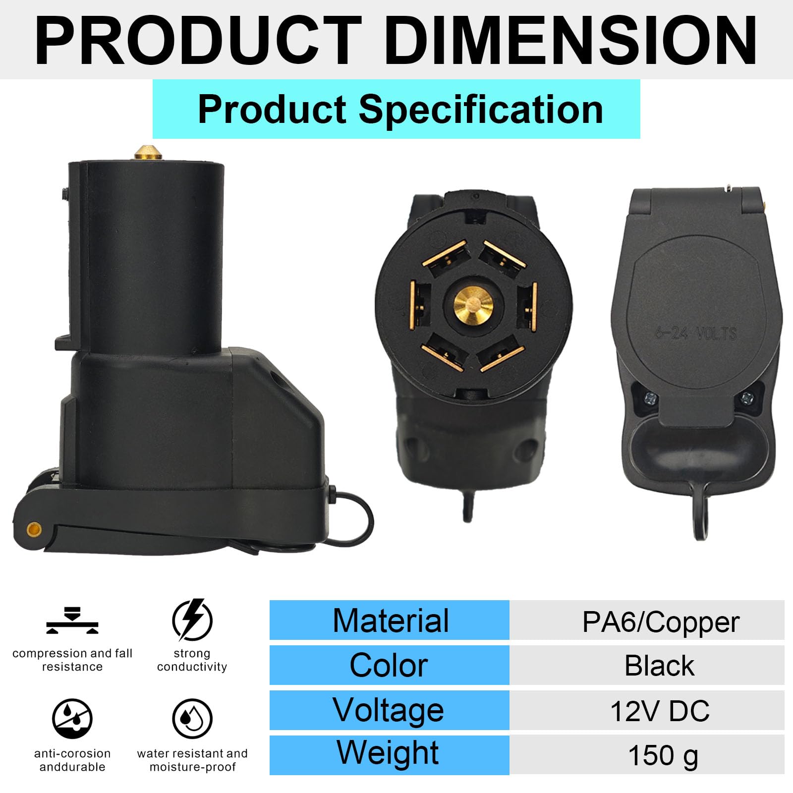 CXTM mounting hole provides secure, universal installation.